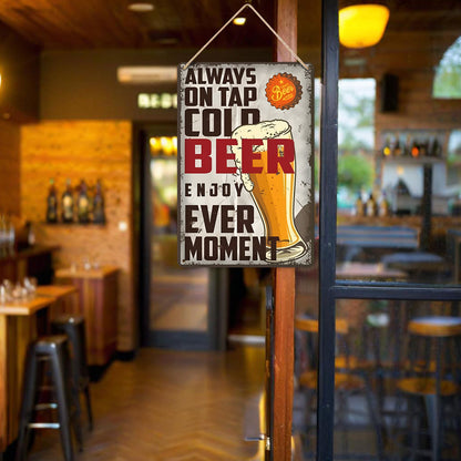 Enjoy a Cold Beer - Metal Tin Sign Paint