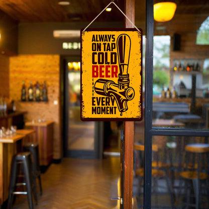 Cold Beer - Metal Tin Sign Paint