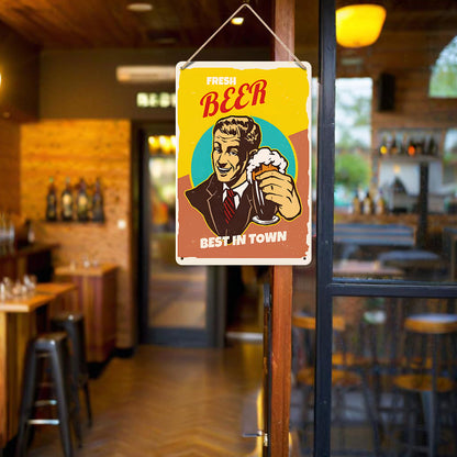 Fresh Beer - Metal Tin Sign Paint