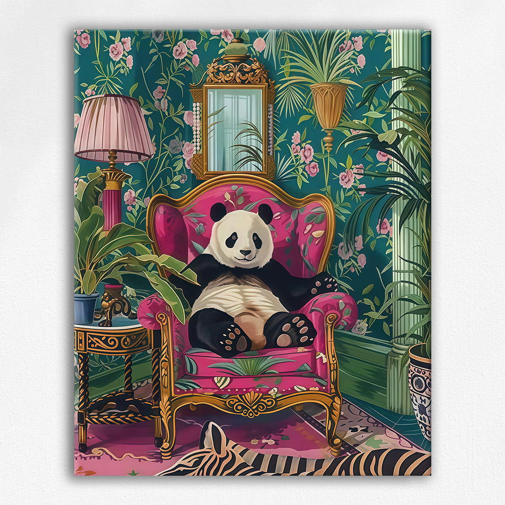 Velvet Repose in the Gilded Parlor