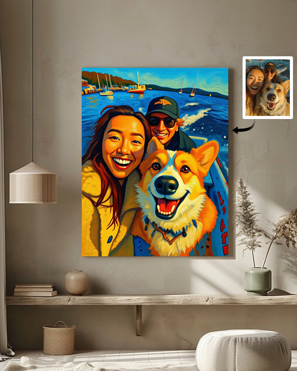 AI Acrylic Style Art From Your Photo - Custom Paint by Numbers