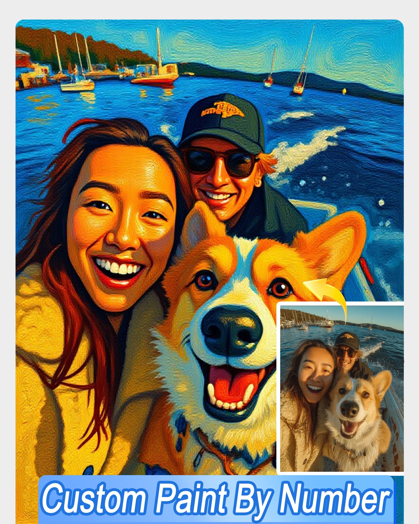 AI Acrylic Style Art From Your Photo - Custom Paint by Numbers