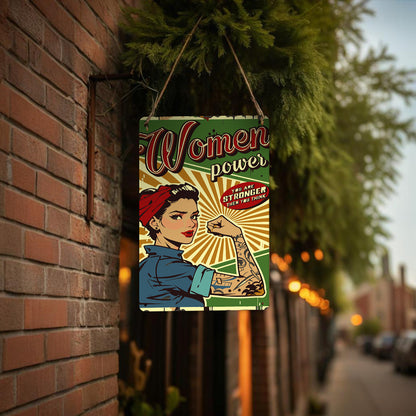 Stronger - Metal Tin Sign Paint