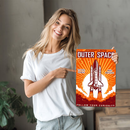 Outer Space - Metal Tin Sign Paint