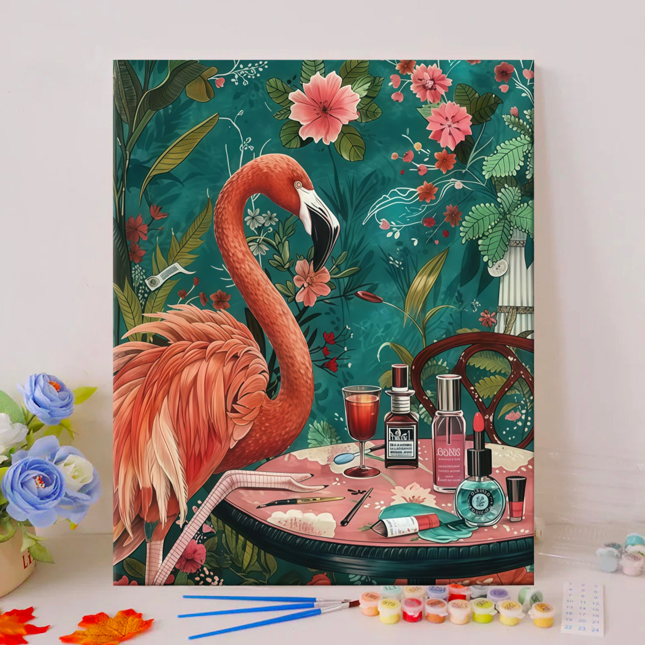 Flamingo's dressing table