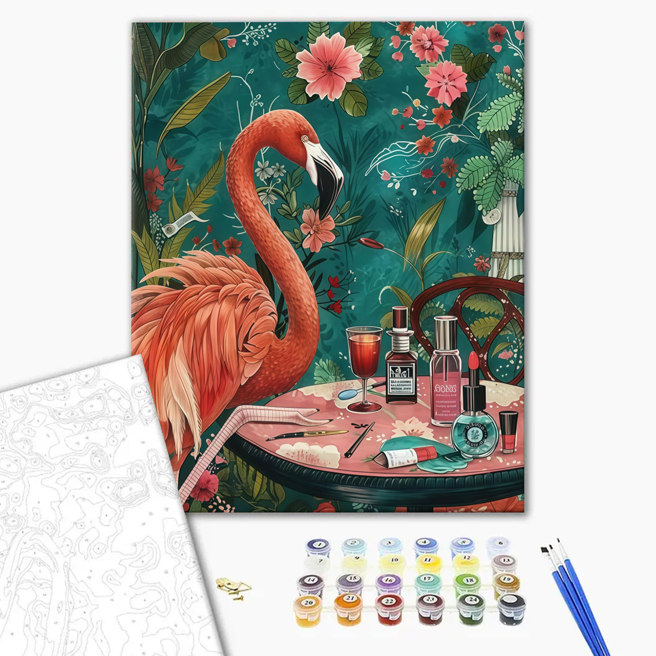 Flamingo's dressing table