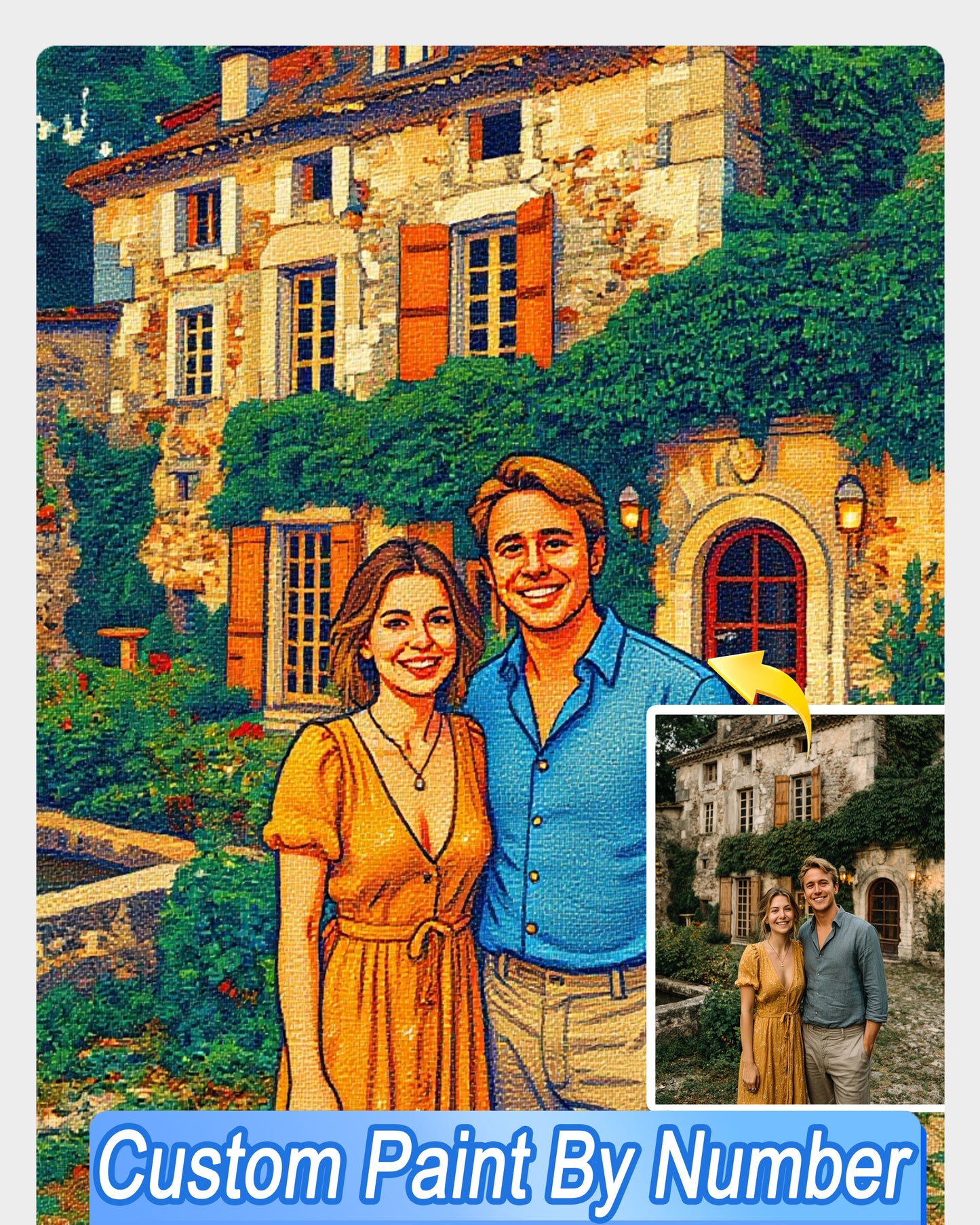 AI Mosaic Style Art From Your Photo - Custom Paint by Numbers