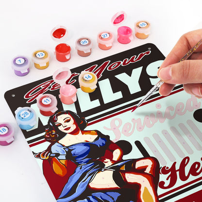 Sales and Service - Metal Tin Sign Paint