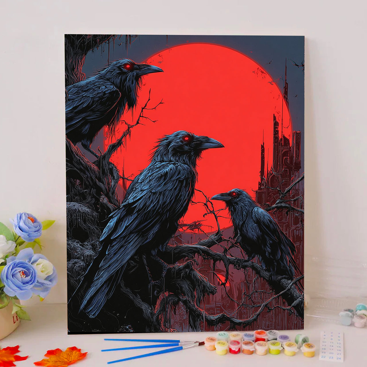 Three Ravens at Blood Moon