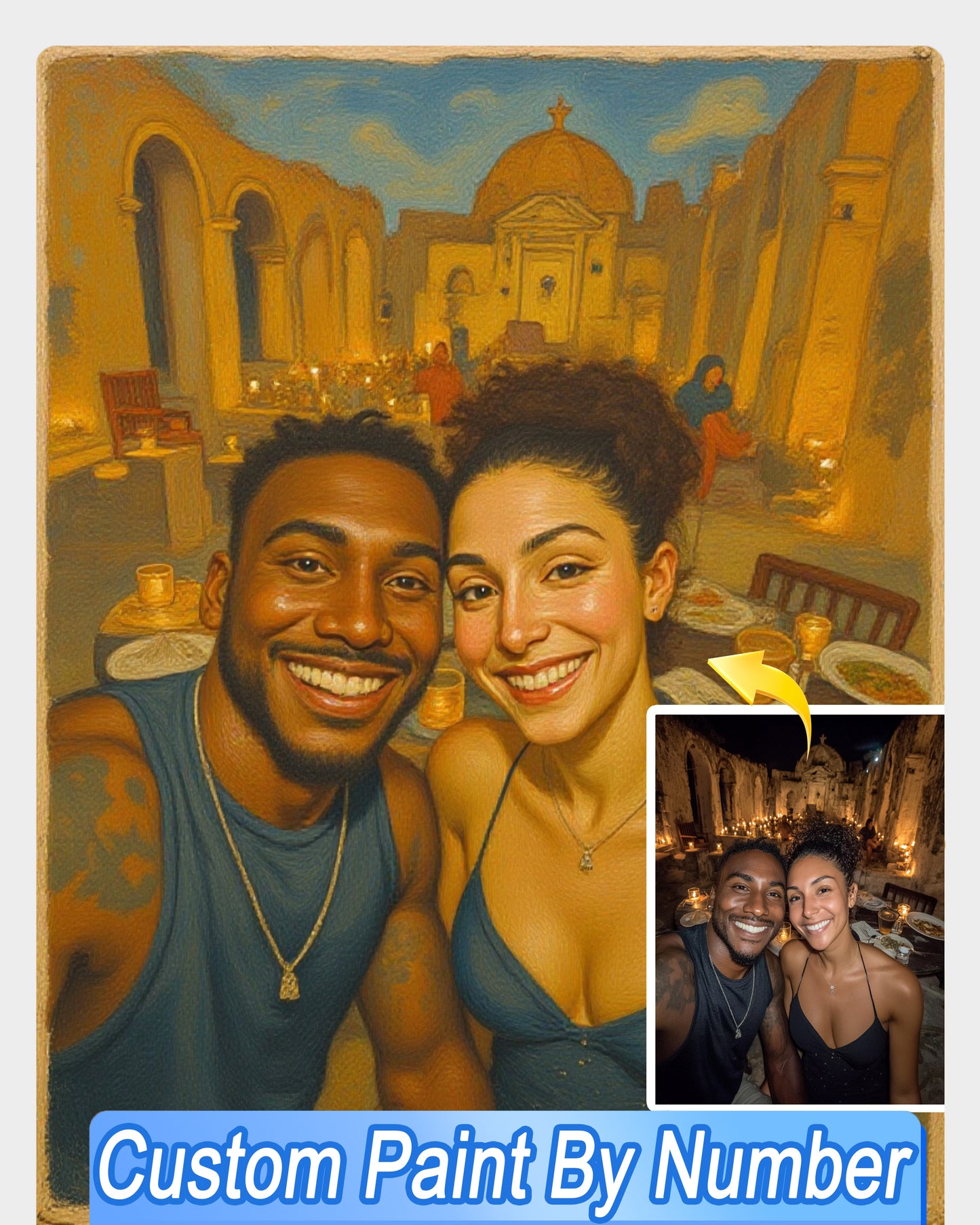 AI Fresco and Mural Style Art From Your Photo - Custom Paint by Numbers