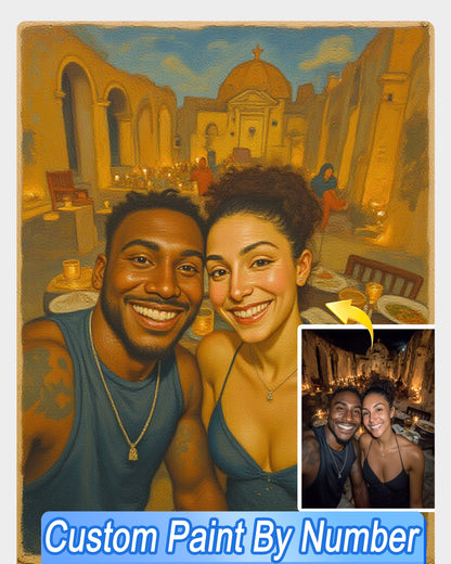 AI Fresco and Mural Style Art From Your Photo - Custom Paint by Numbers