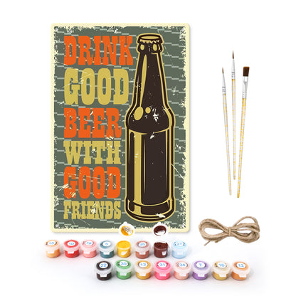 Good Beer - Metal Tin Sign Paint