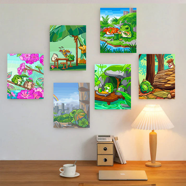 6 Mini PBN -Froggy’s Tiny Wanderlust