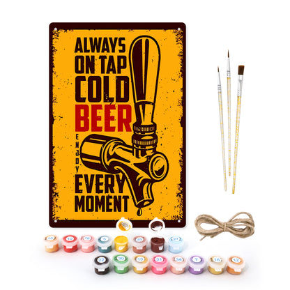 Cold Beer - Metal Tin Sign Paint