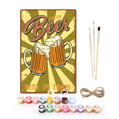 Best Beer - Metal Tin Sign Paint