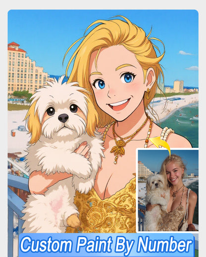 AI Studio Ghibli Style Art From Your Photo - Custom Paint by Numbers