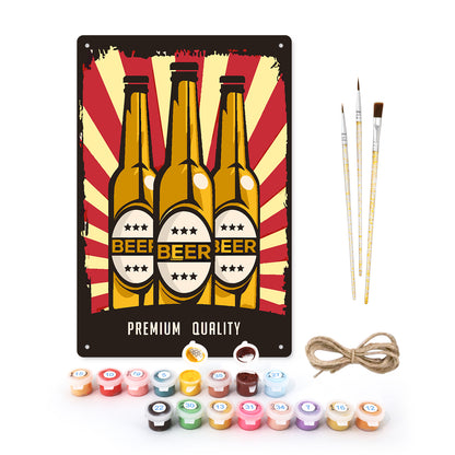 Premium Beer - Metal Tin Sign Paint