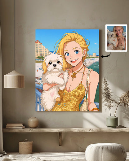 AI Studio Ghibli Style Art From Your Photo - Custom Paint by Numbers