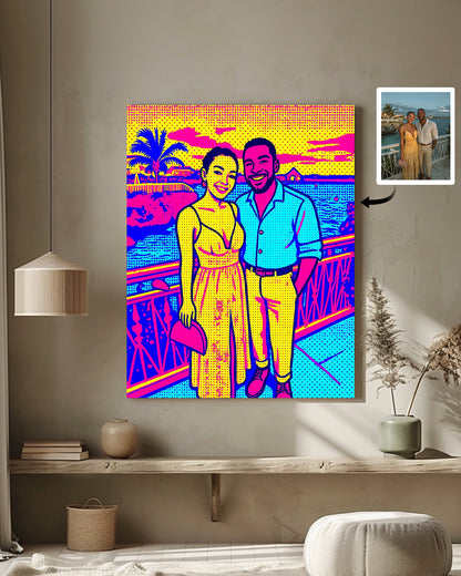 AI Pop Art Style Art From Your Photo - Custom Paint by Numbers