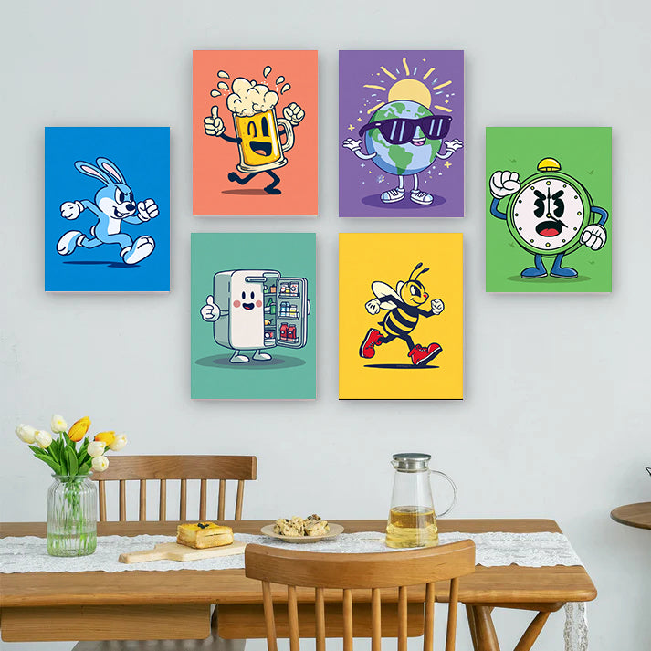 6 Mini PBN -Tiny Episodes of Joy