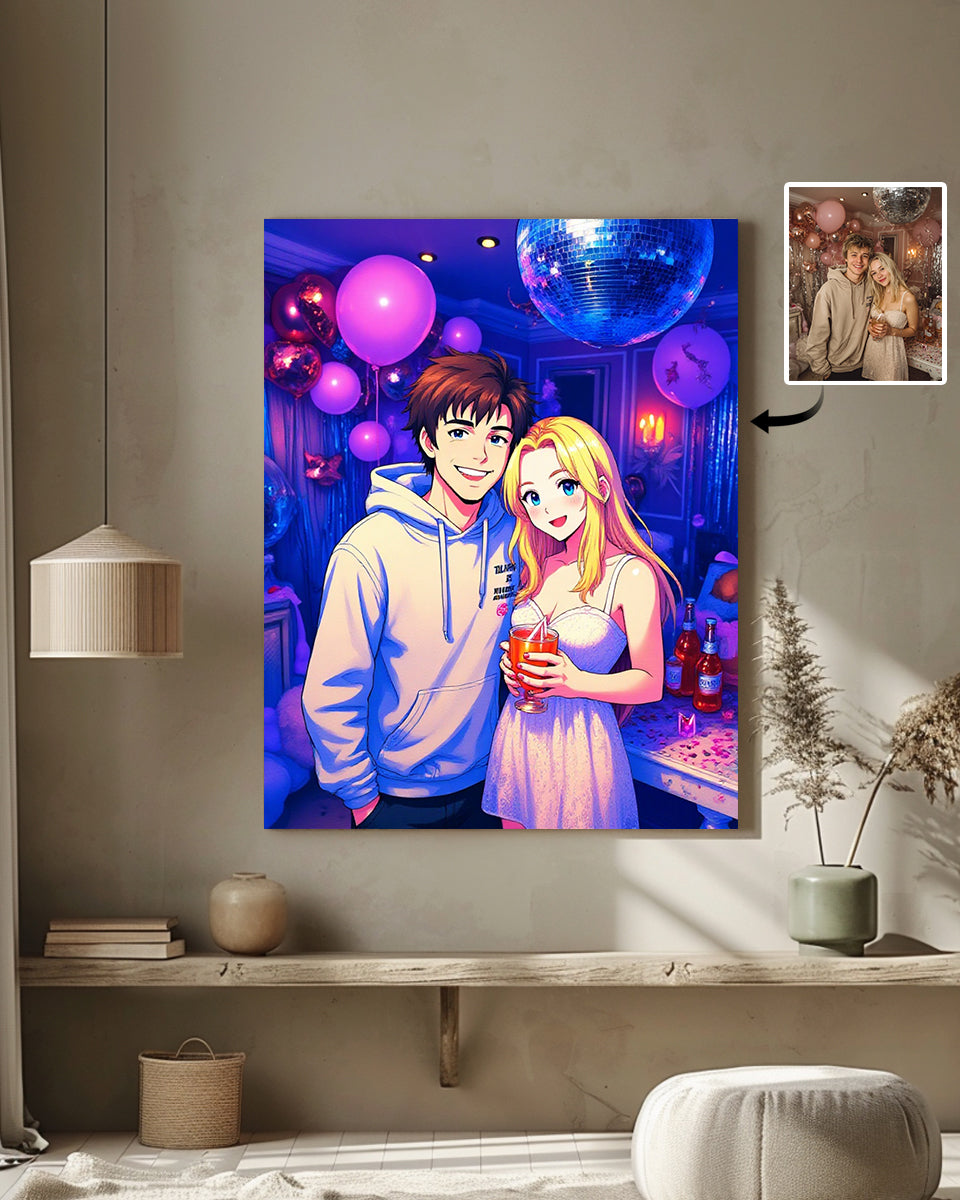 AI Magical Fantasy Anime Style Art From Your Photo - Custom Paint by Numbers