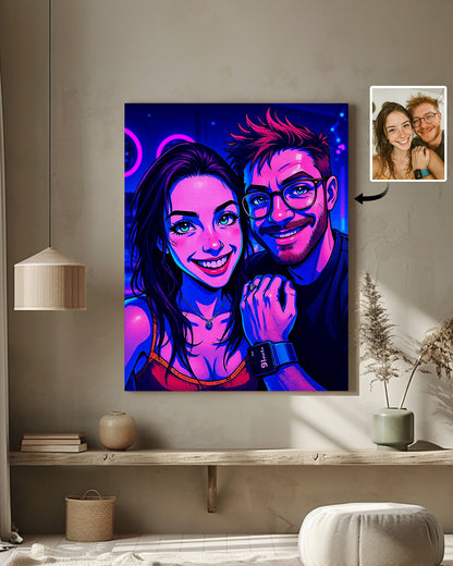 AI Cyberpunk Anime Style Art From Your Photo - Custom Paint by Numbers