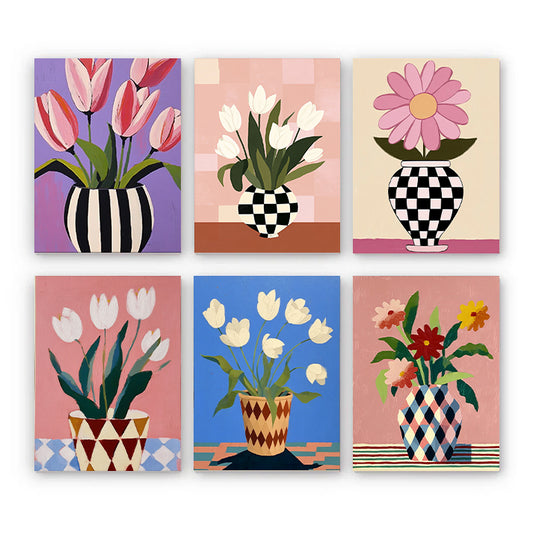 6 Mini PBN -Vase & Bloom Harmony