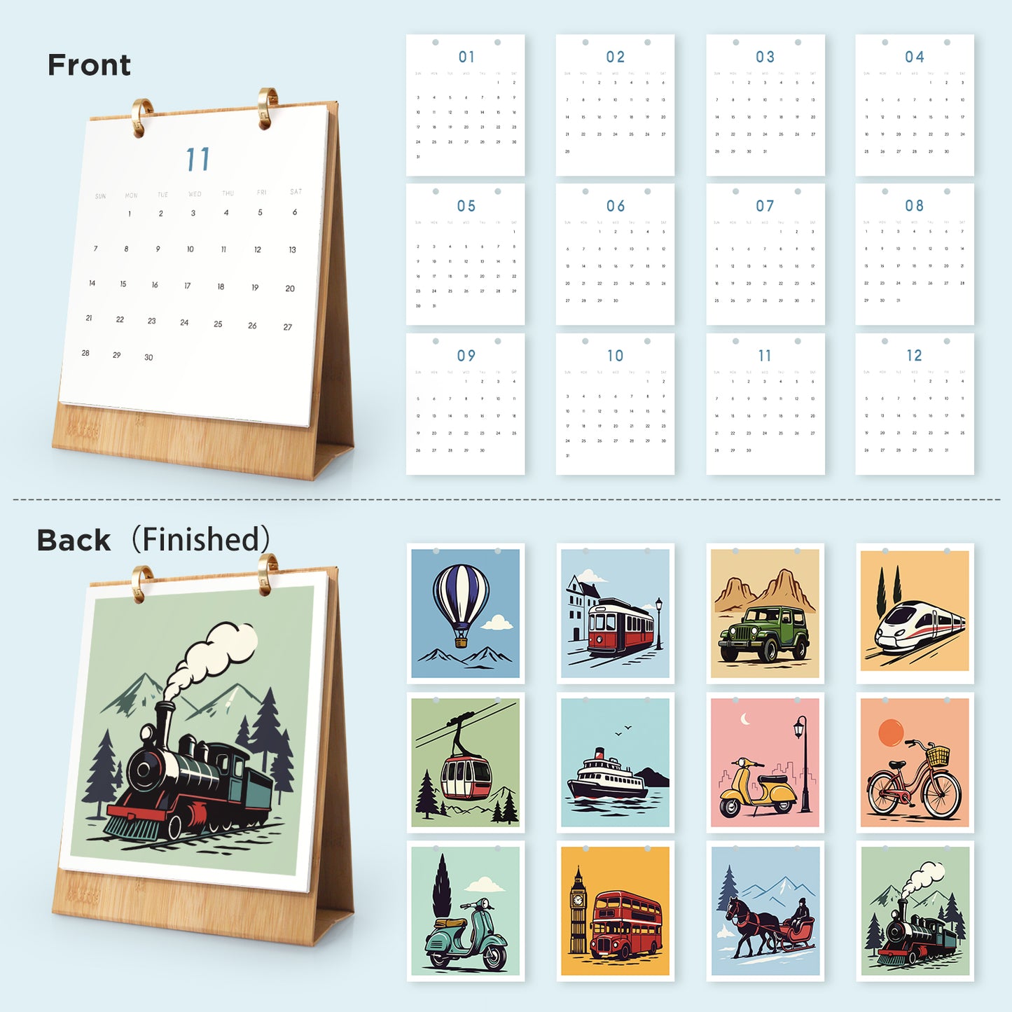 2027Retro Series - Calendar