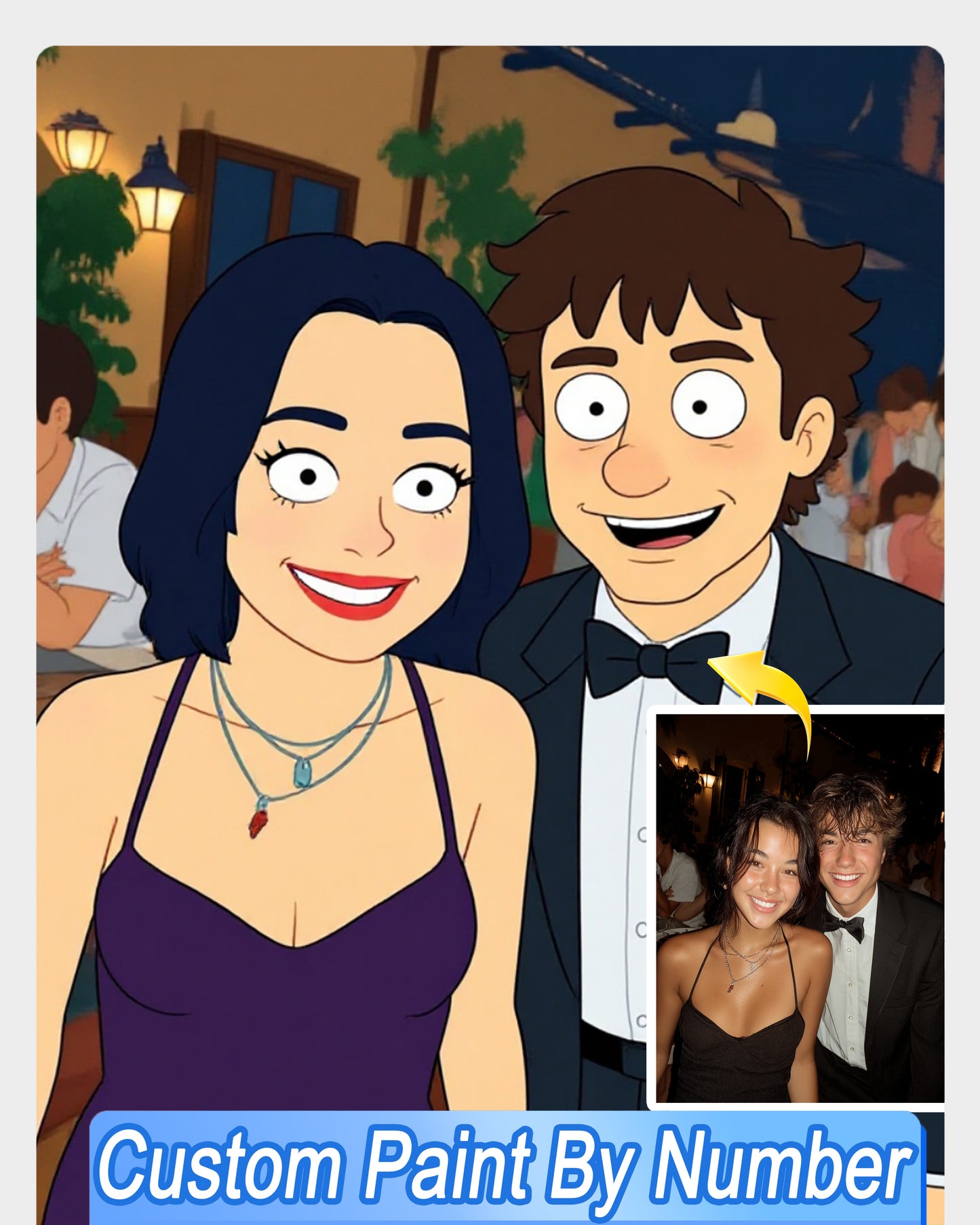 AI South Park Style Art From Your Photo - Custom Paint by Numbers