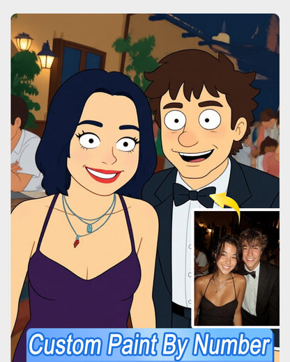 AI South Park Style Art From Your Photo - Custom Paint by Numbers
