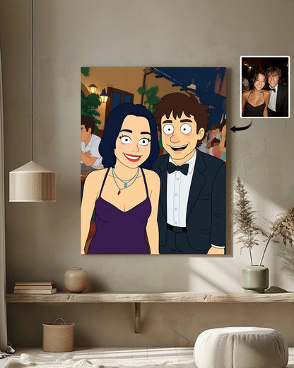 AI South Park Style Art From Your Photo - Custom Paint by Numbers