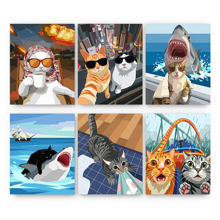 6 Mini PBN - Rebel Cats & Wild Rides