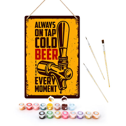 Cold Beer - Metal Tin Sign Paint