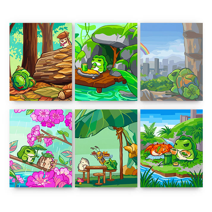 6 Mini PBN -Froggy’s Tiny Wanderlust