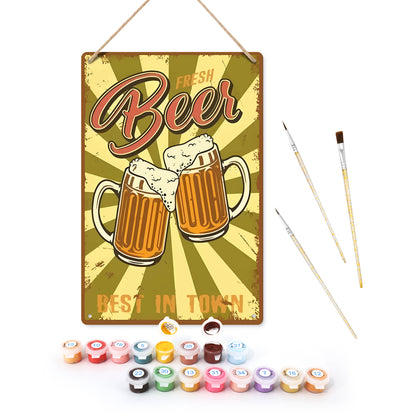 Best Beer - Metal Tin Sign Paint