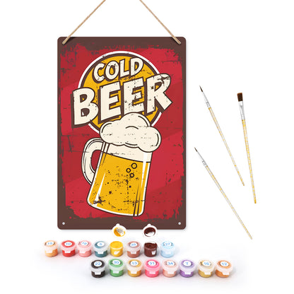 Cool Beer - Metal Tin Sign Paint