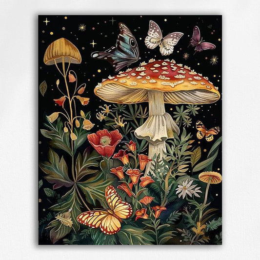 Whimsical Garden of Butterflies - Paint by Numbers Kits