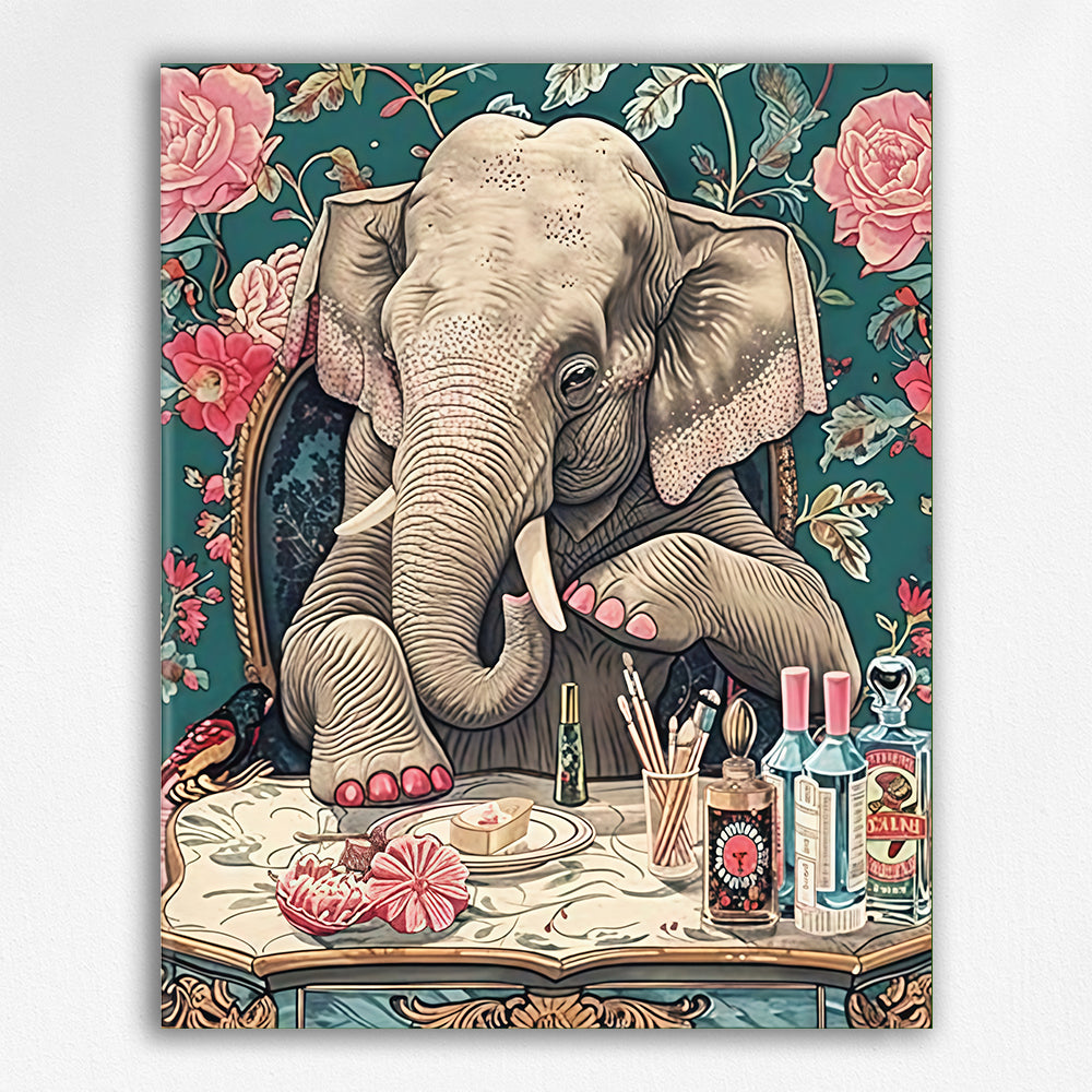 Elephant trunk and dressing table