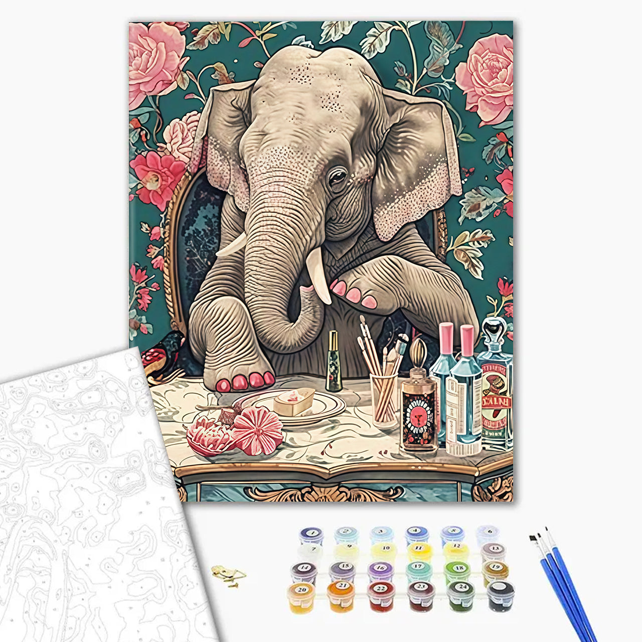 Elephant trunk and dressing table