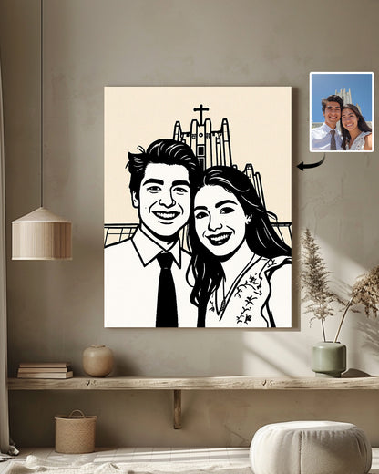 AI Bauhaus Style Art From Your Photo - Custom Paint by Numbers