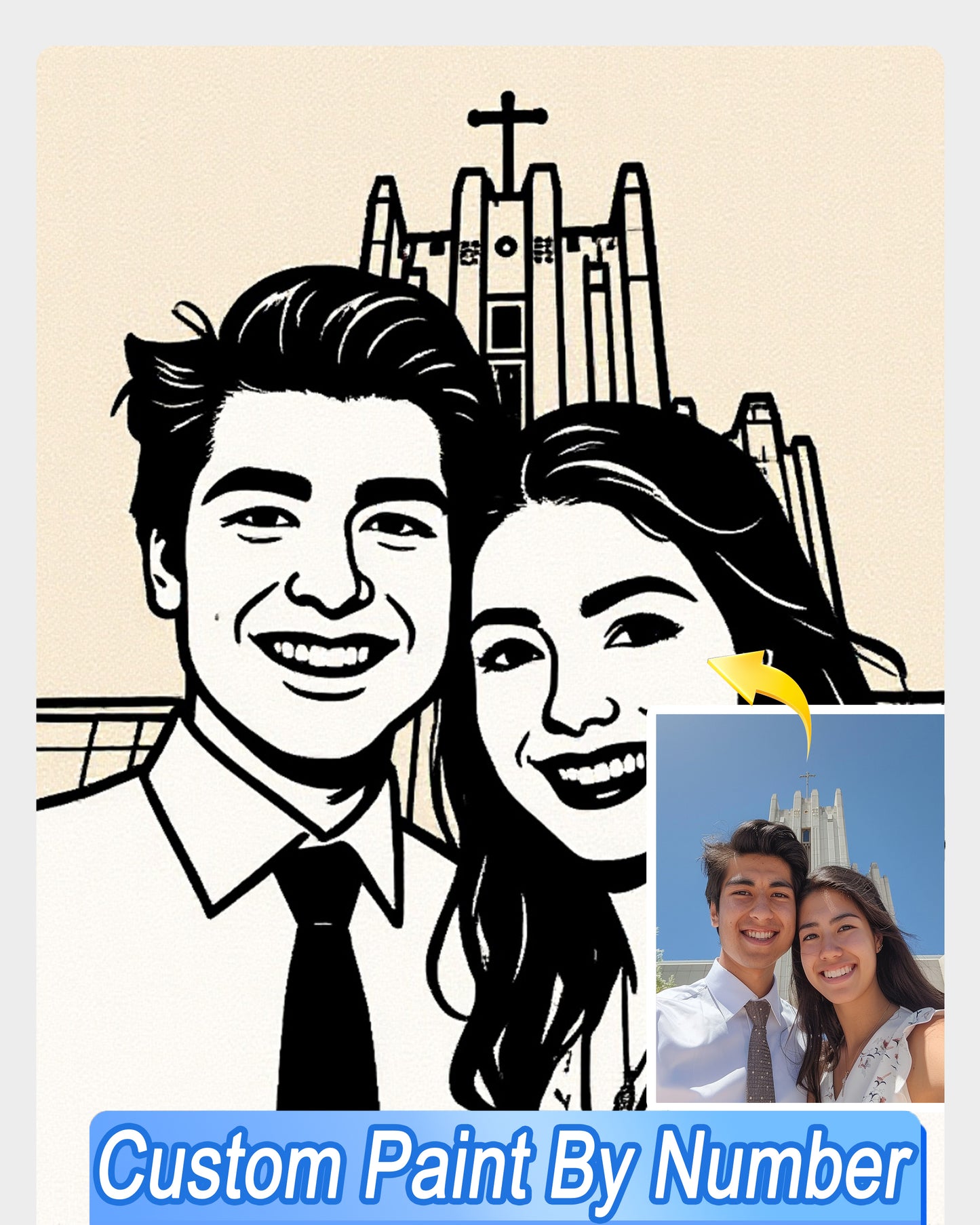 AI Bauhaus Style Art From Your Photo - Custom Paint by Numbers