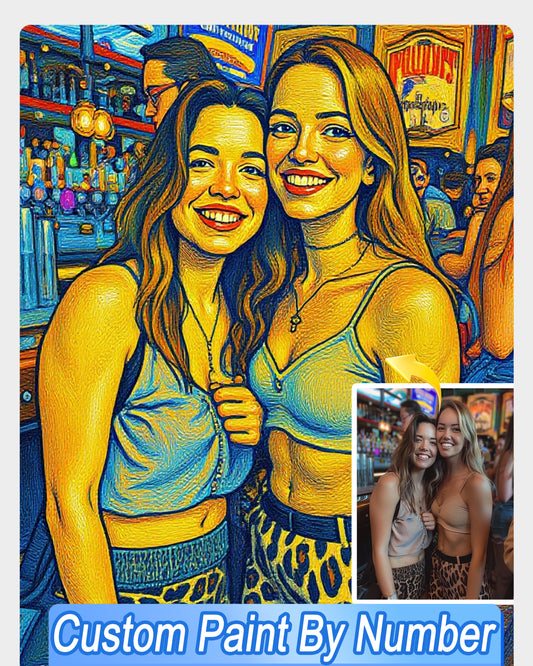 AI Van Gogh Style Art From Your Photo - Custom Paint by Numbers