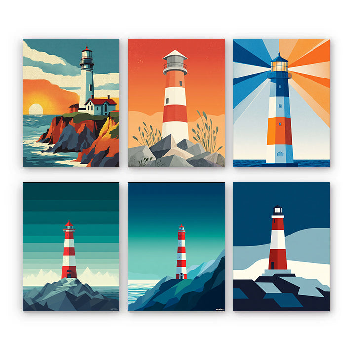 6 Mini PBN -Lighthouse Watchman