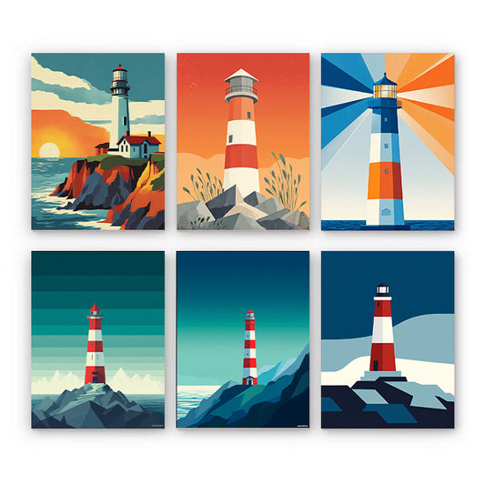 6 Mini PBN -Lighthouse Watchman