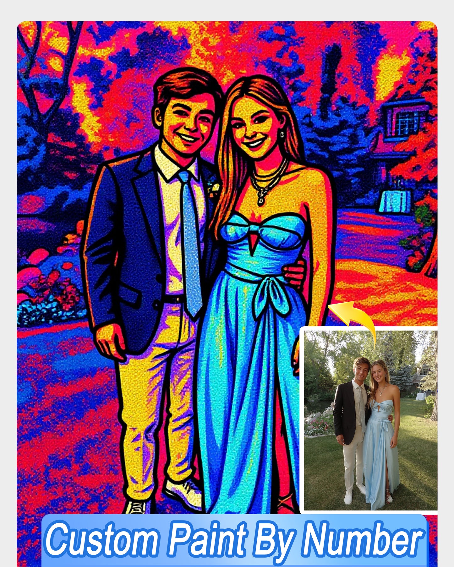 AI Graffiti Style Art From Your Photo - Custom Paint by Numbers