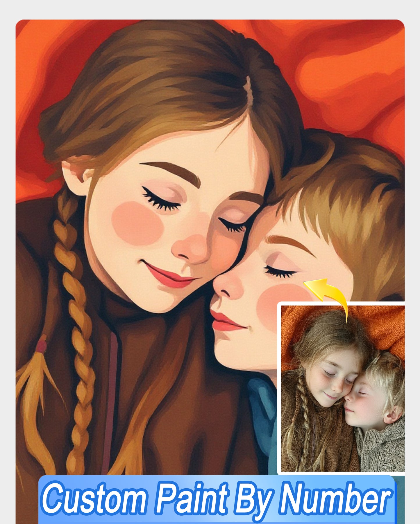 AI Soft Geometric Style Art From Your Photo - Custom Paint by Numbers