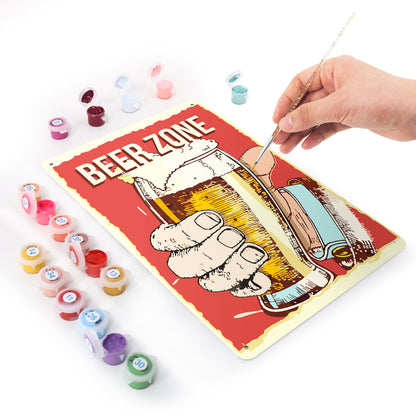 Drink Time - Metal Tin Sign Paint