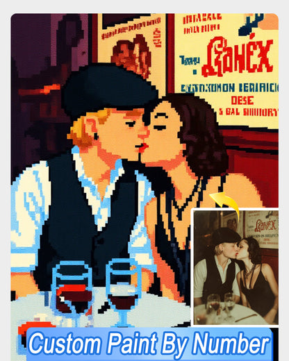 AI Pixel Art From Your Photo - Custom Paint by Numbers
