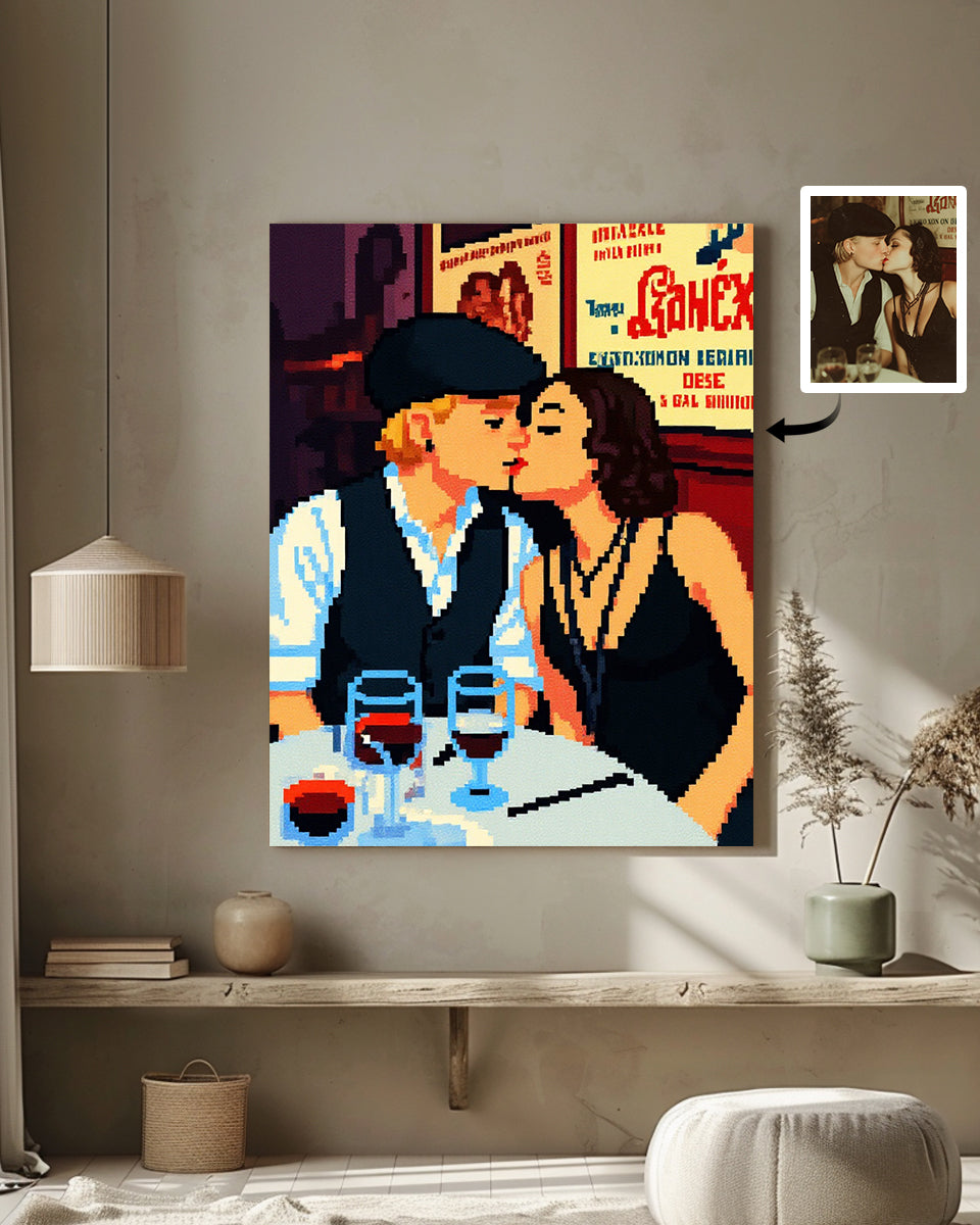 AI Pixel Art From Your Photo - Custom Paint by Numbers