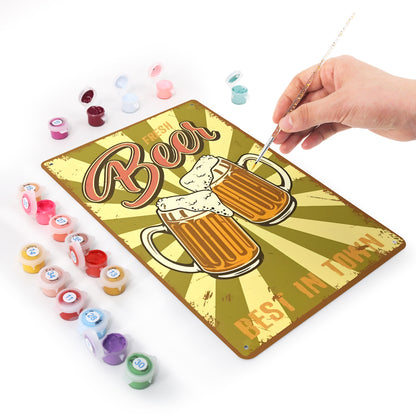 Best Beer - Metal Tin Sign Paint